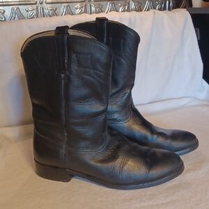 Durango Black Leather Cowboy Boots Size 12EE